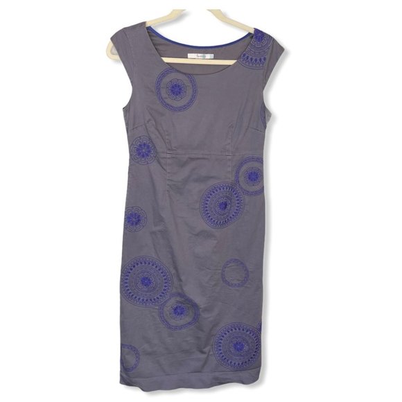 Boden Dresses & Skirts - Boden Mandala Grey Sheath Dress, 6 Long